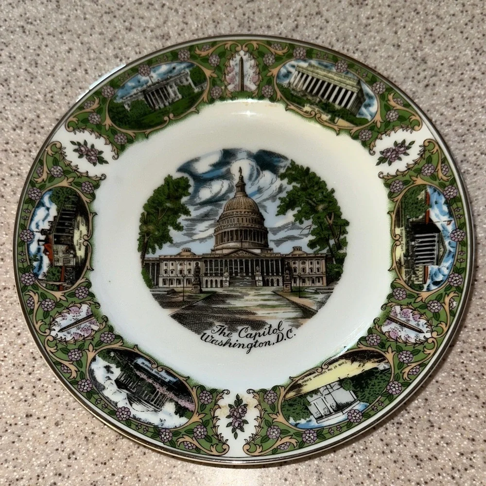 The Capitol Washington D.C. Decorative Souvenir Plate 7.5”